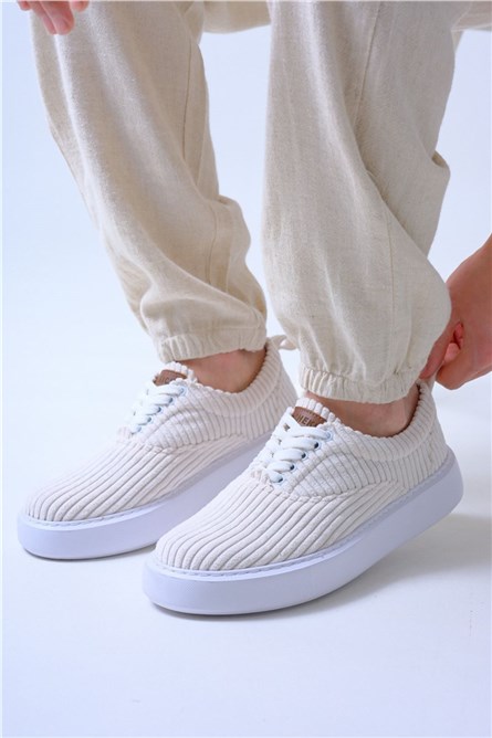 Sapatos unissex Chekich com atacadores CH173 - Branco #359735