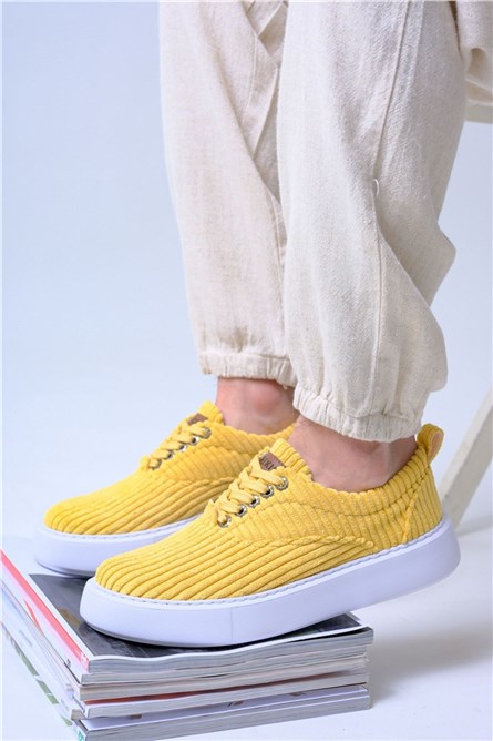 Sapatos unissex Chekich com atacadores CH173 - Amarelo #359739