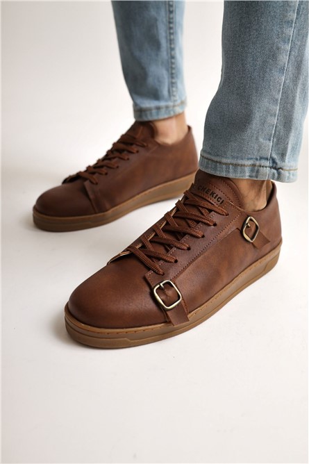 Sapatos casuais masculinos Chekich CH191 - Taba #364412