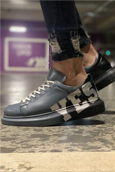 Sapatos unissex Chekich com atacadores CH254 - Cinza #359783