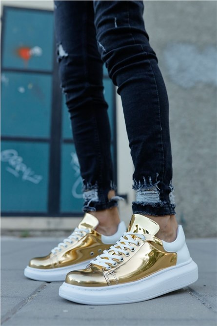Sapatos unissex Chekich com atacadores CH259 - Ouro #359856