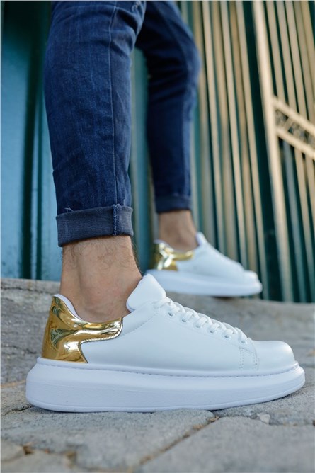 Sapatos unissex Chekich CH259 com atacadores - Branco #359857