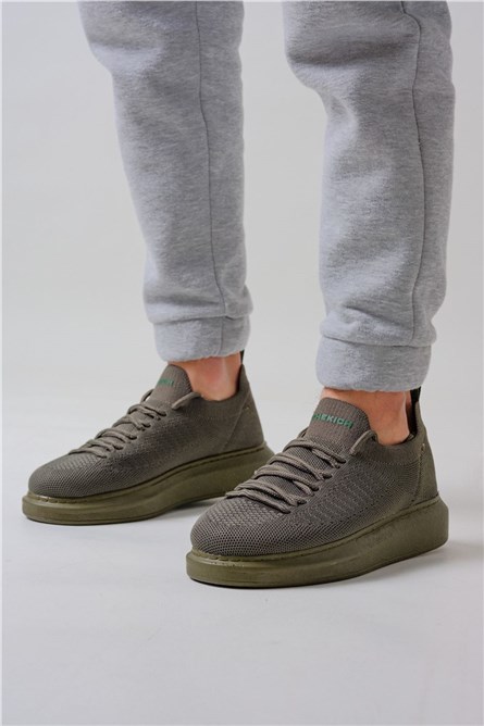 Sapatos têxteis masculinos Chekich CH307 - cáqui #359904