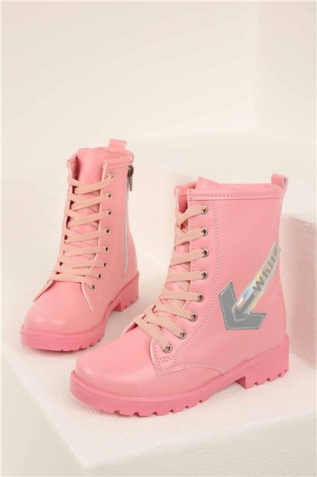 Botas infantis 26-33 - Rosa #322745