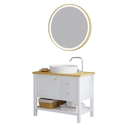 Denko Smarto fürdőszobaszett 95 cm - fehér #340961