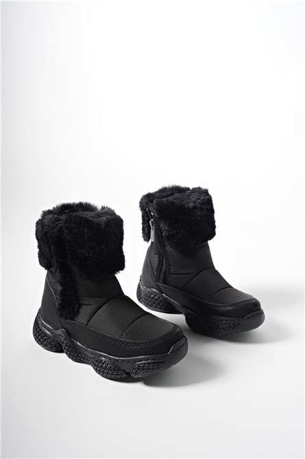 Botas de neve infantis 0012140 - pretas #403768