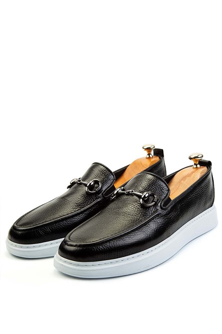 Ducavelli Sapatos masculinos de couro genuíno  Anchor - Preto 308249