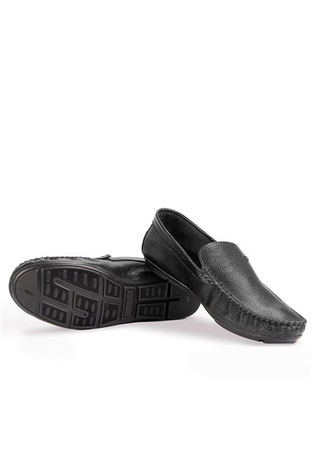 Sapatos masculinos de couro genuíno Ducavelli - pretos #333211