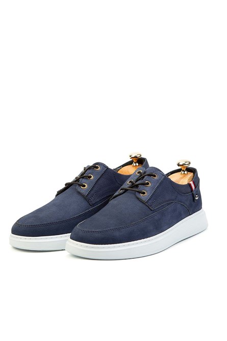 Ducavelli Daily Sapatos masculinos de couro genuíno  - Azul 308225