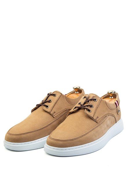 Ducavelli Daily Sapatos masculinos de couro genuíno  - Taba 308228