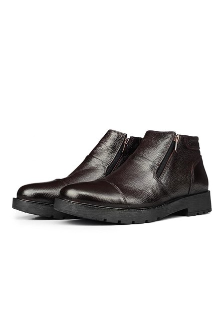 Botas masculinas de couro genuíno Ducavelli - Marrom #316912