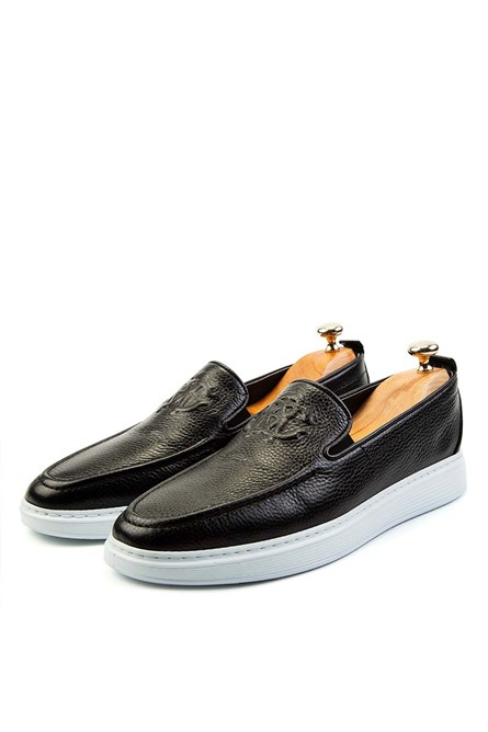 Pánské kožené boty Ducavelli Stamped - černé 308253