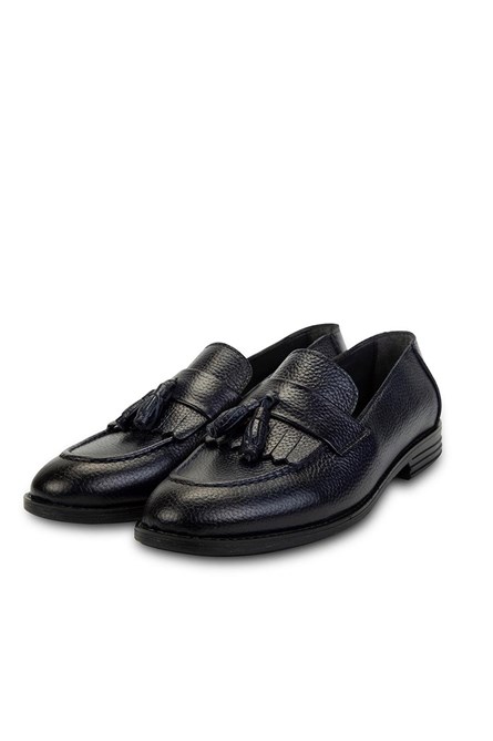Ducavelli Tassel Sapatos masculinos de couro genuíno  - Azul Escuro 308279