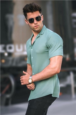 Camisa Masculina 5500 - Menta #331321