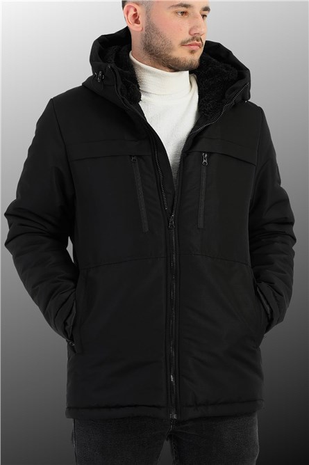 Giacca impermeabile e antivento RQPA da uomo - Nera #409375