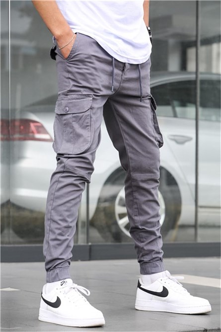 Calça Slim Fit Masculina 5740 - Cinza Fumaça #334353