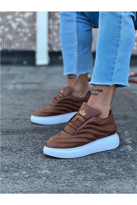 Calçados Casuais Masculinos WG094 - Cor Taba #385356