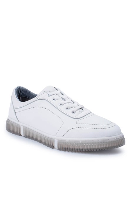 GPC POLO Sapatos casuais masculinos de couro genuíno - Branco 20230321100