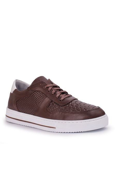 Sapatos casuais masculinos GPC POLO - Marrom 20210835403