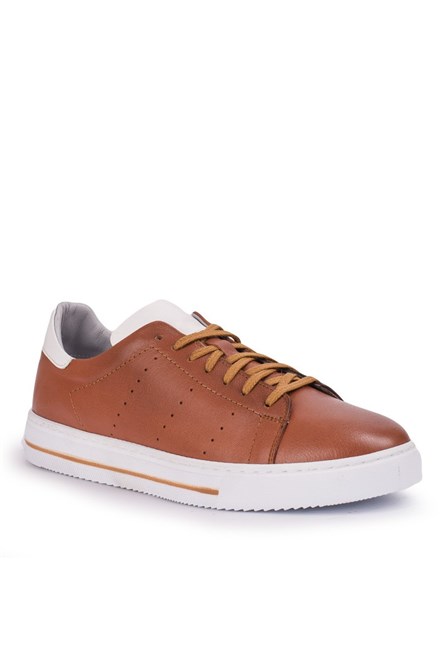 Sapatos casuais masculinos GPC POLO - Marrom claro 20210835398
