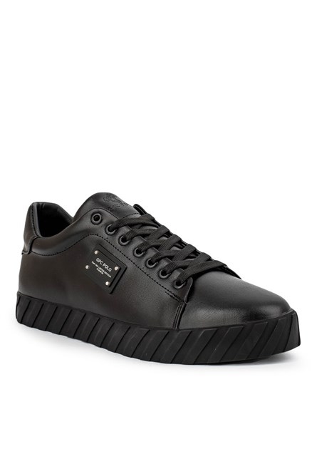 Sapatos masculinos de couro GPC POLO - Preto 20210835386