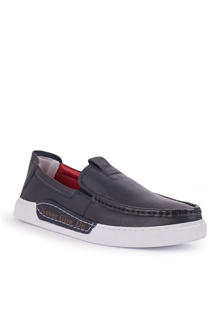 Sapatos masculinos de couro GPC POLO - Azul escuro 20210835414
