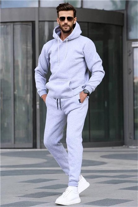 Conjunto Esportivo Masculino 5905 - Melange Cinza #357876