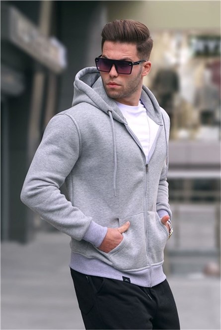 Moletom Masculino Regular Fit 6033 - Cinza Melange #362892