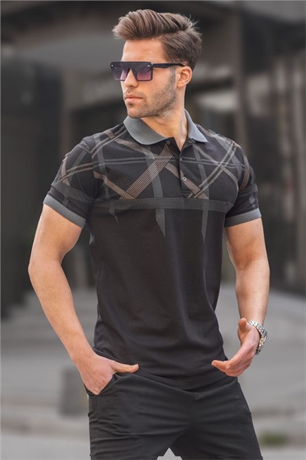 Men's 6080 Collar T-Shirt - Black #394588