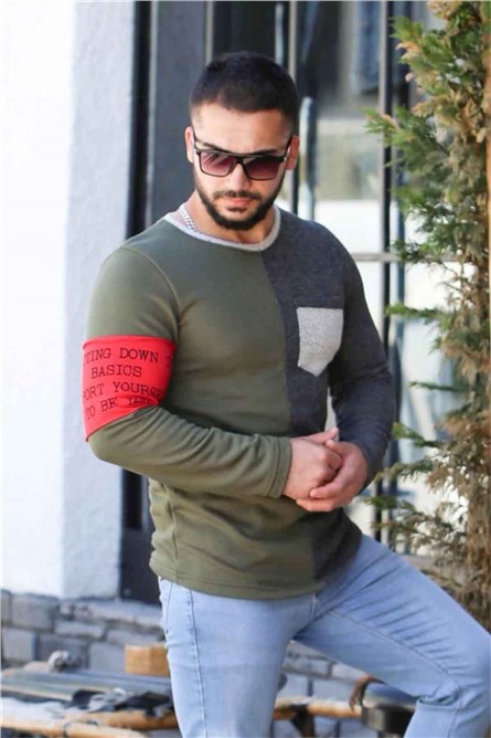 Moletom Masculino - Cáqui, Cinza #285039