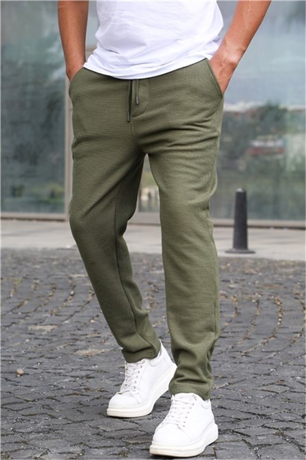 Calça esportiva masculina 5480 - cáqui #359061