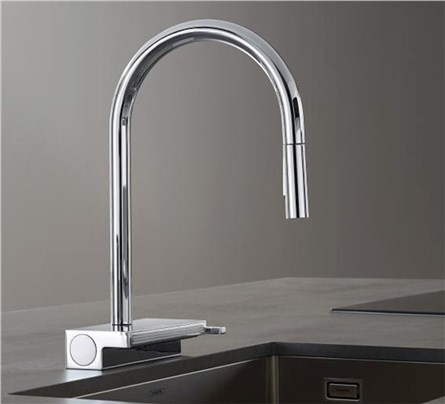 Kuchyňská dřezová baterie Hansgrohe Aquno Select M81 – chrom #343902