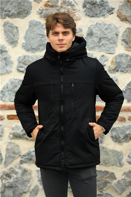 Giacca impermeabile e antivento GPA-200 da uomo - Nera #409099