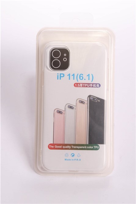 Parte traseira de silicone para iPhone 11 Pro Incolor 734273