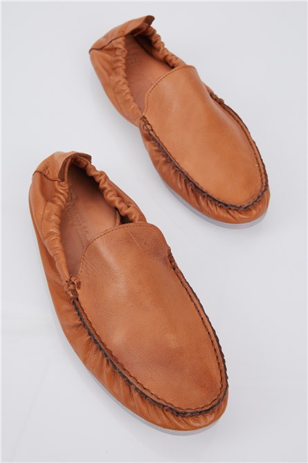Mocassins masculinos de couro genuíno - Taba #401306