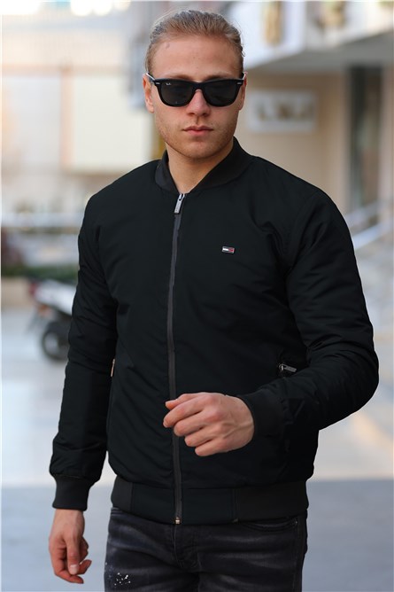 Giacca impermeabile e antivento M-6-1 da uomo - Nera #408400