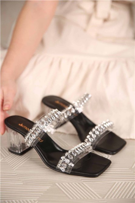 Chinelos femininos - Pretos 304364