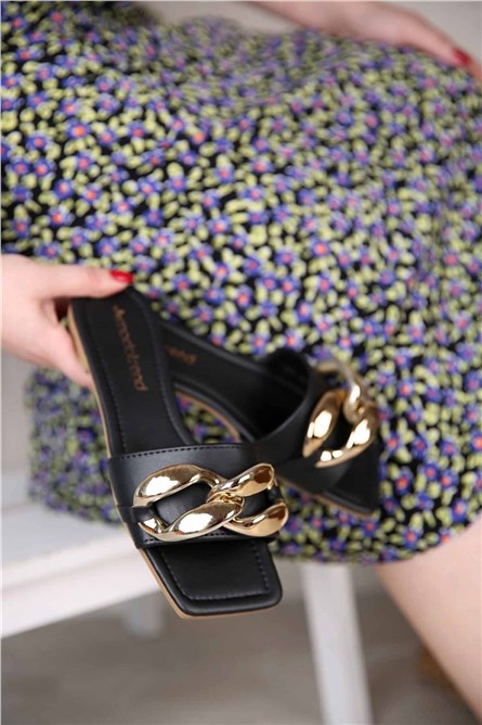 Chinelos Femininos - Pretos #308955