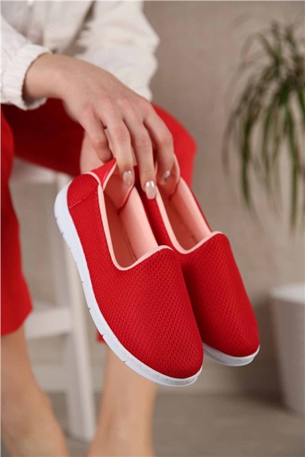 Calçado desportivo feminino - Vermelho 301135