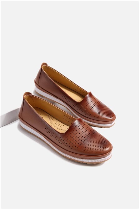 Sapatos casuais femininos - Taba #329796