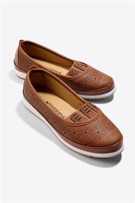 Sapatos casuais femininos - Taba #333773