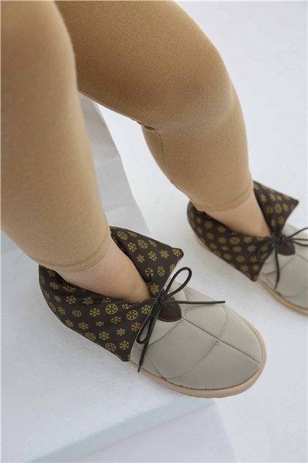 Botas Curtas Femininas - Bege #320997