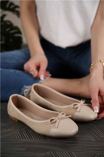 Mocassins femininos - Bege 299448