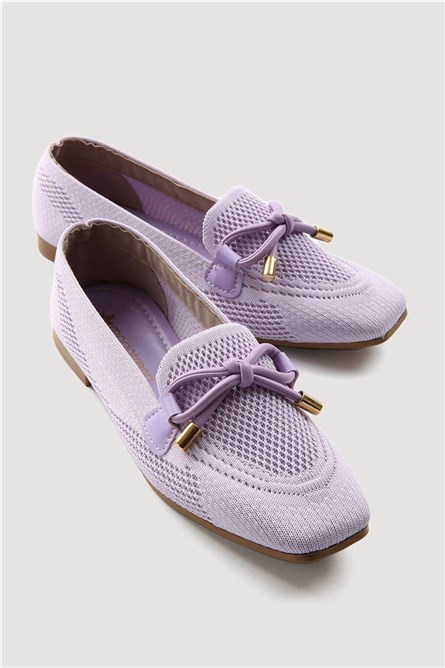 Sapatos Tricot Femininos - Roxo #331086