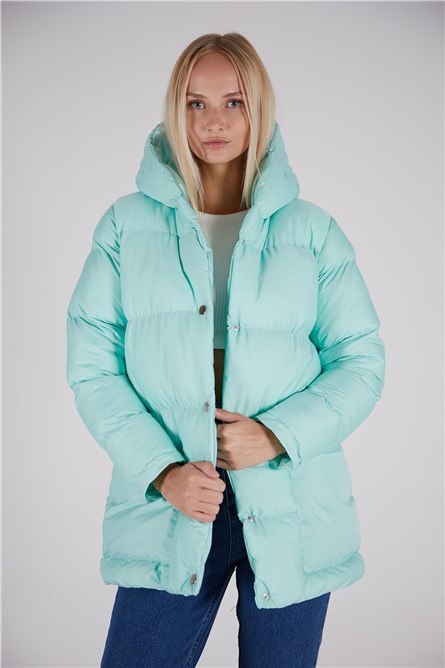 Jaqueta impermeável feminina Tbg094 - Reseda #319573