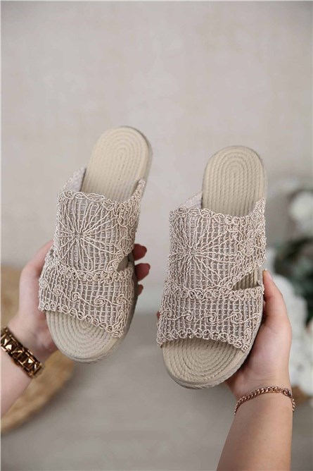 Chinelos femininos - Vison 306723