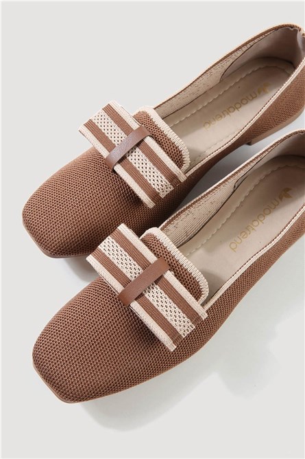 Sapatos casuais femininos - Marrom #332062