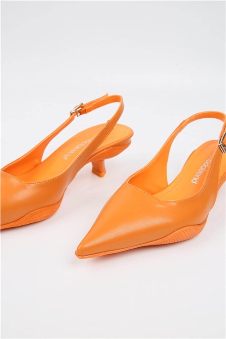 Sapatos Elegantes Femininos - Laranja #328847