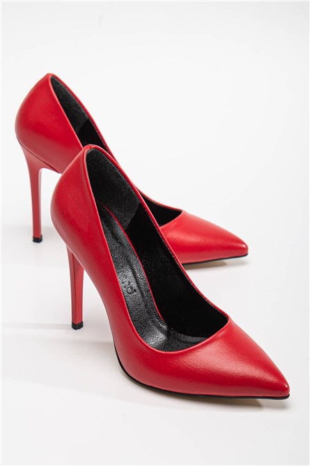 Sapatos de Salto Elegantes Femininos - Vermelho #364657