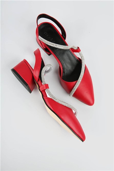 Sapatos Casuais Femininos - Vermelho #328536